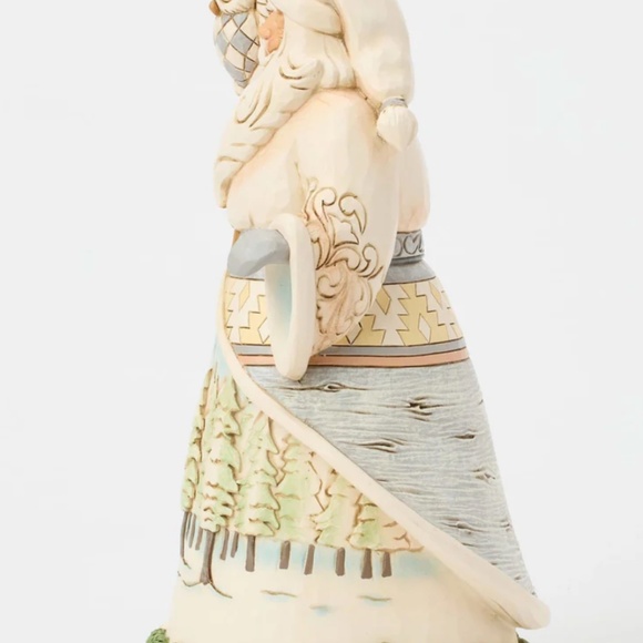 Jim Shore White Woodland Santa with Owl